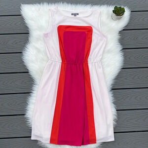 Roz & Ali multi colored color blocked dress